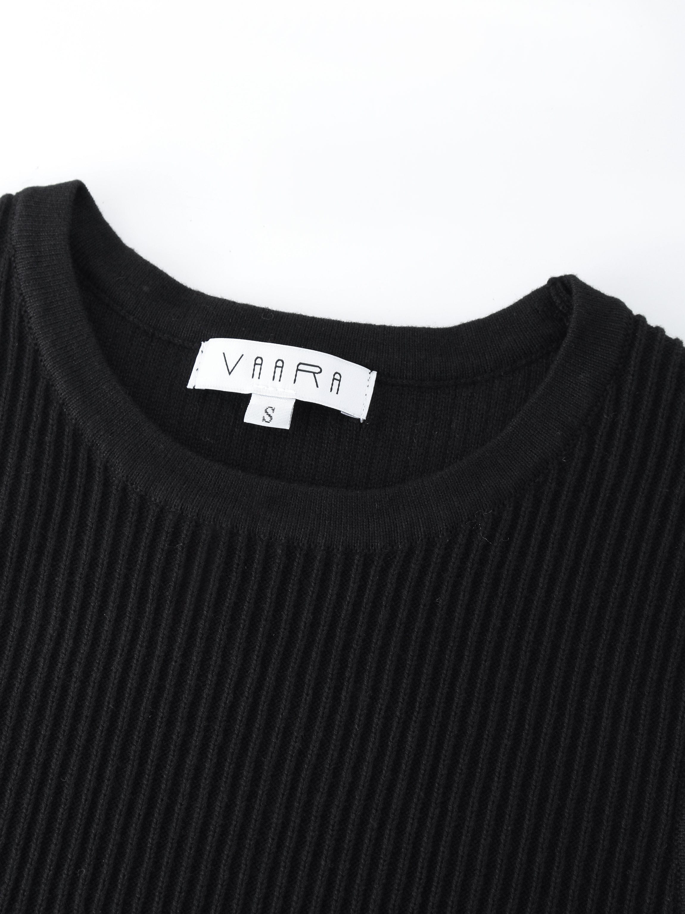 Sleeveless Ribbed Crew-Black-2