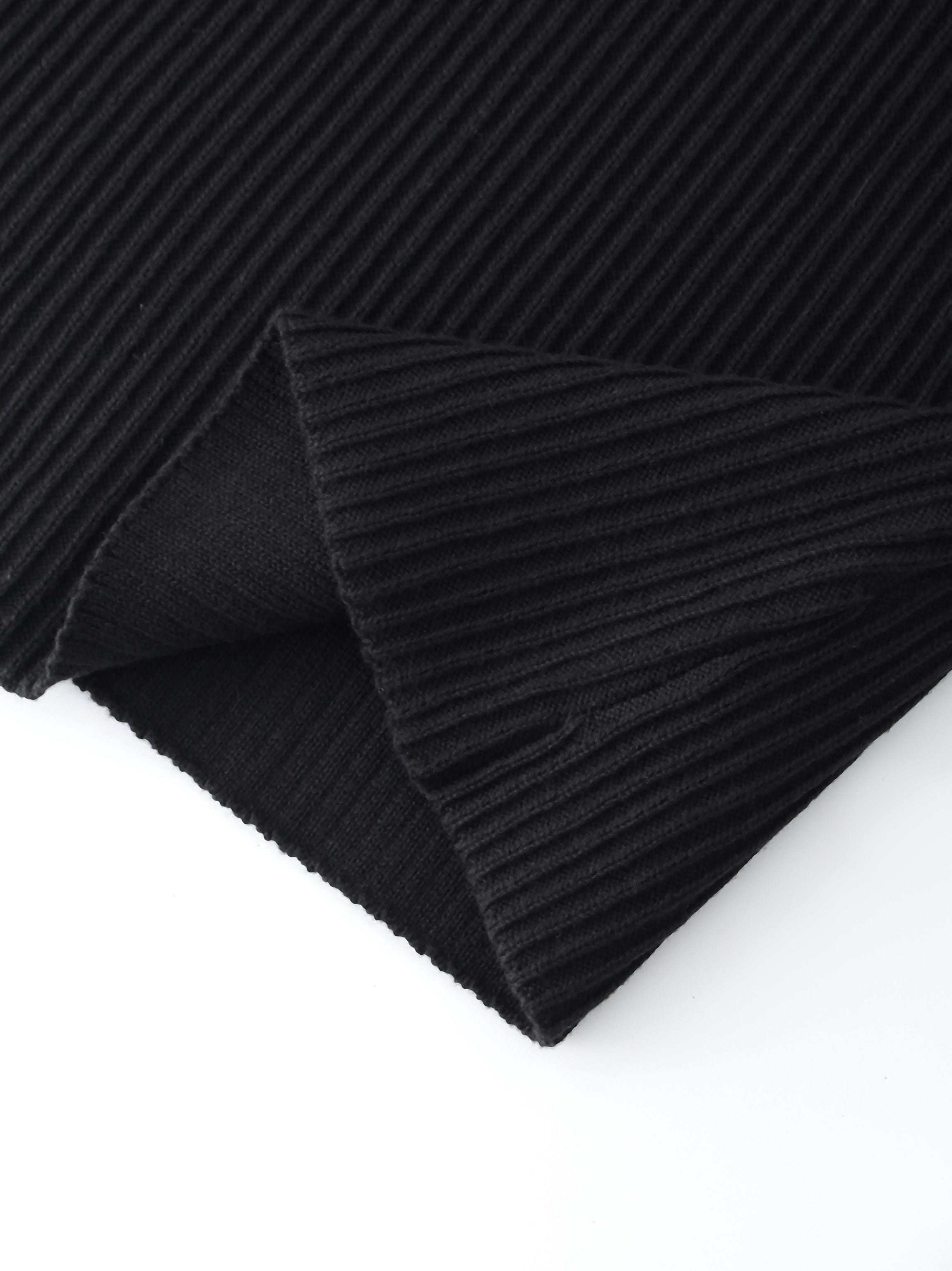 Sleeveless Ribbed Crew-Black-4