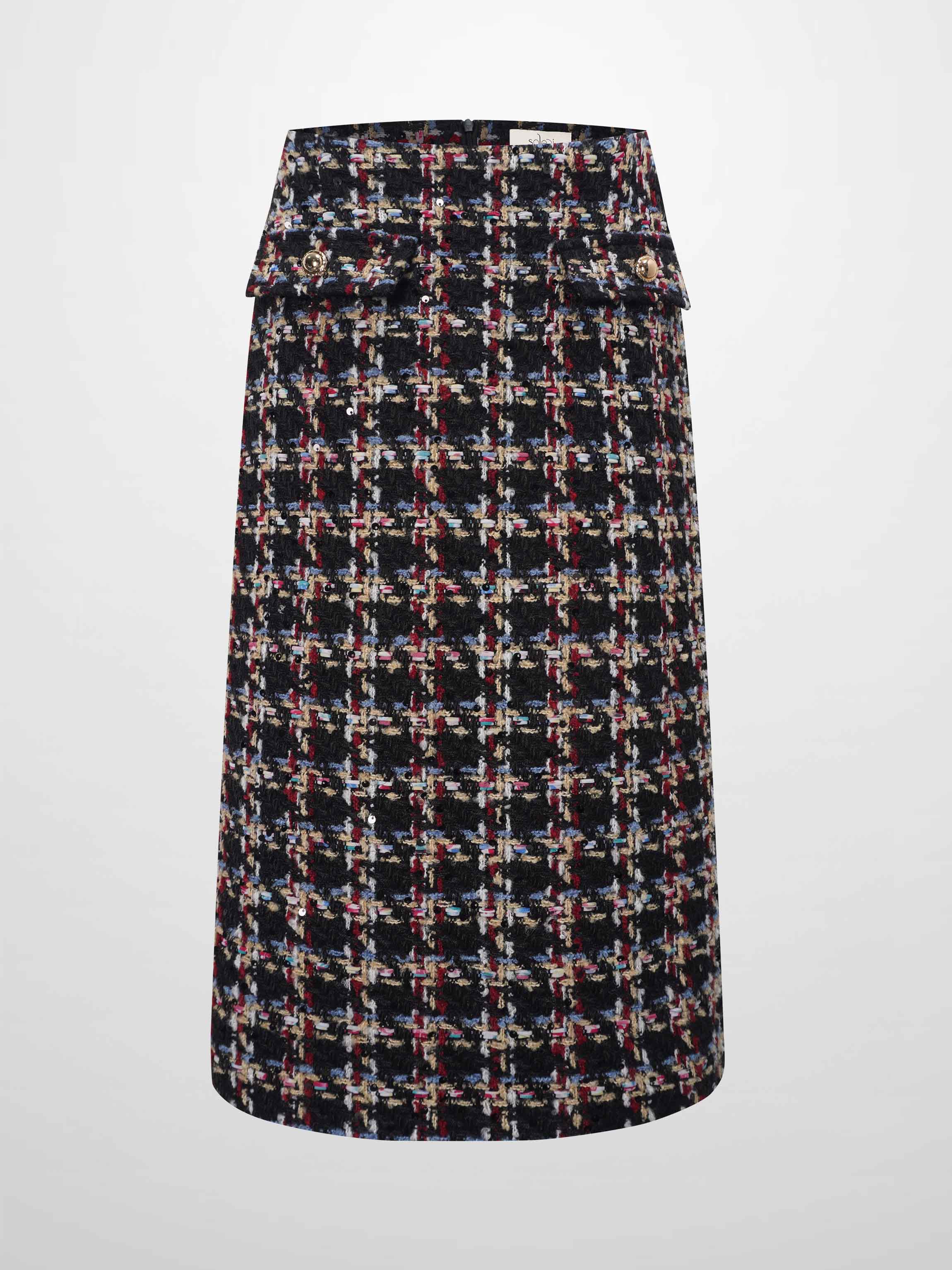 Short Pocket Skirt-Multi Colored-1