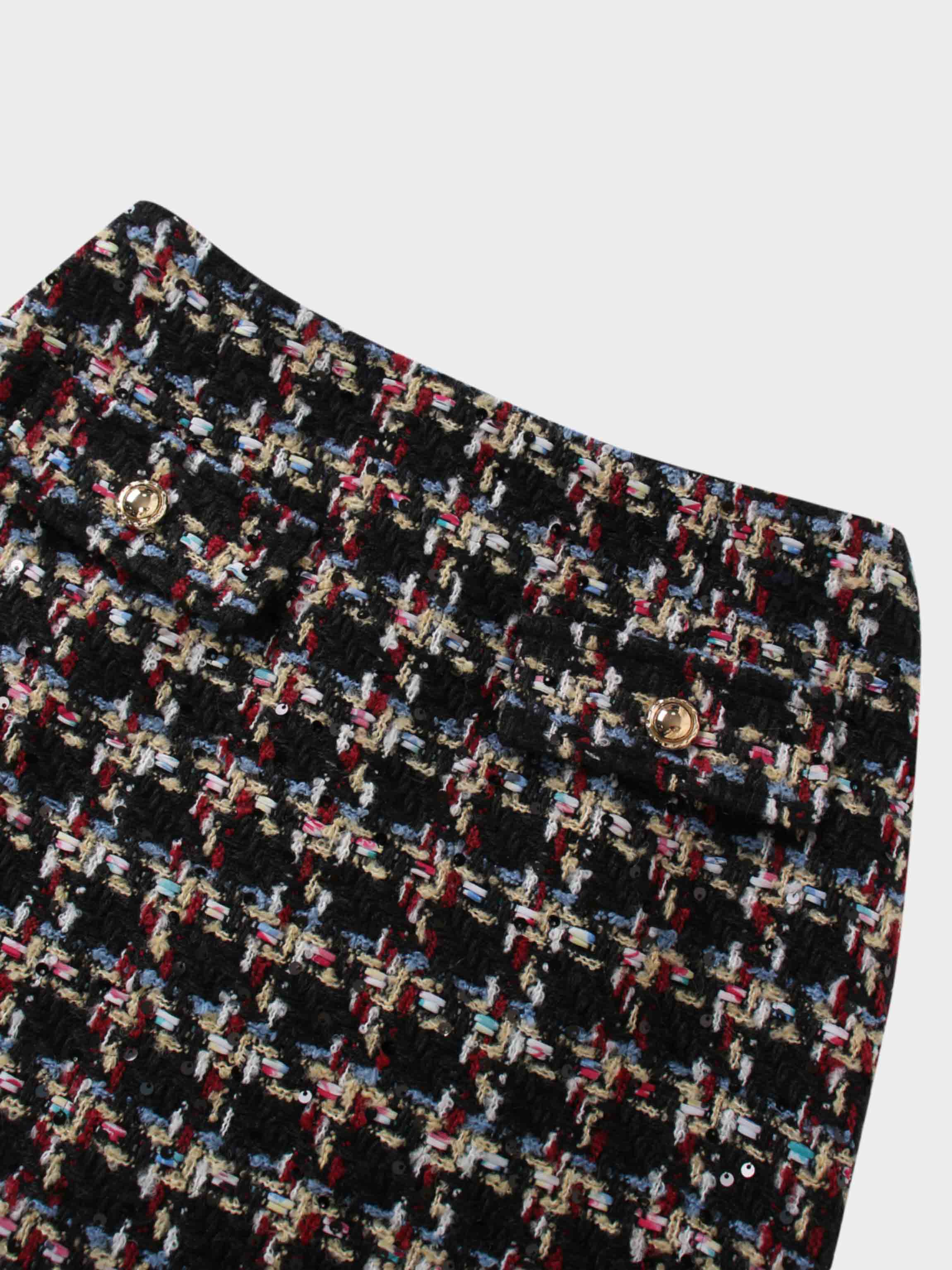 Short Pocket Skirt-Multi Colored-3