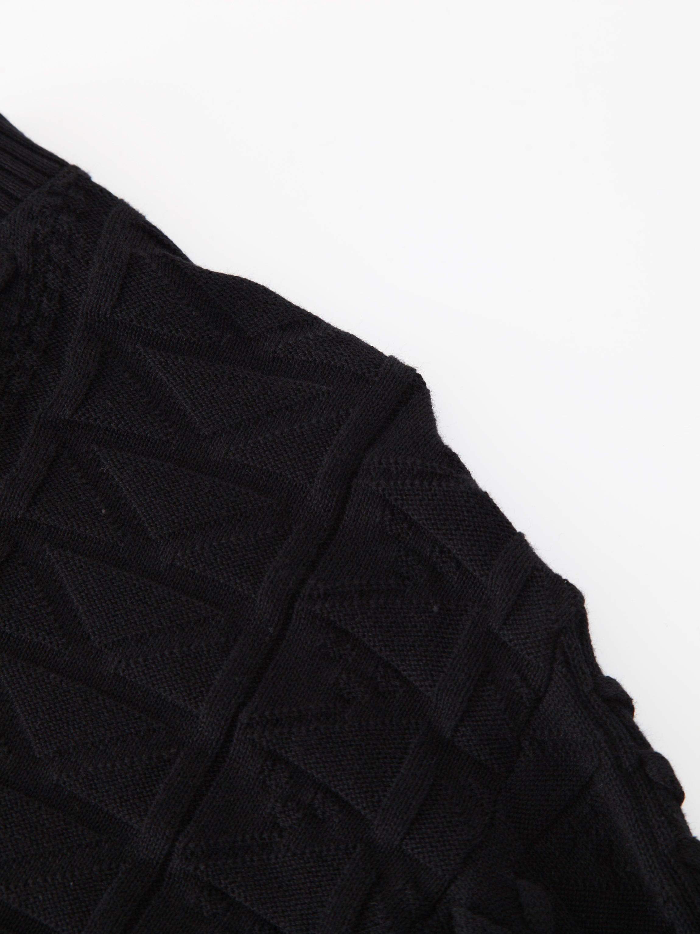 Cross Stitch Sweater-Black-3